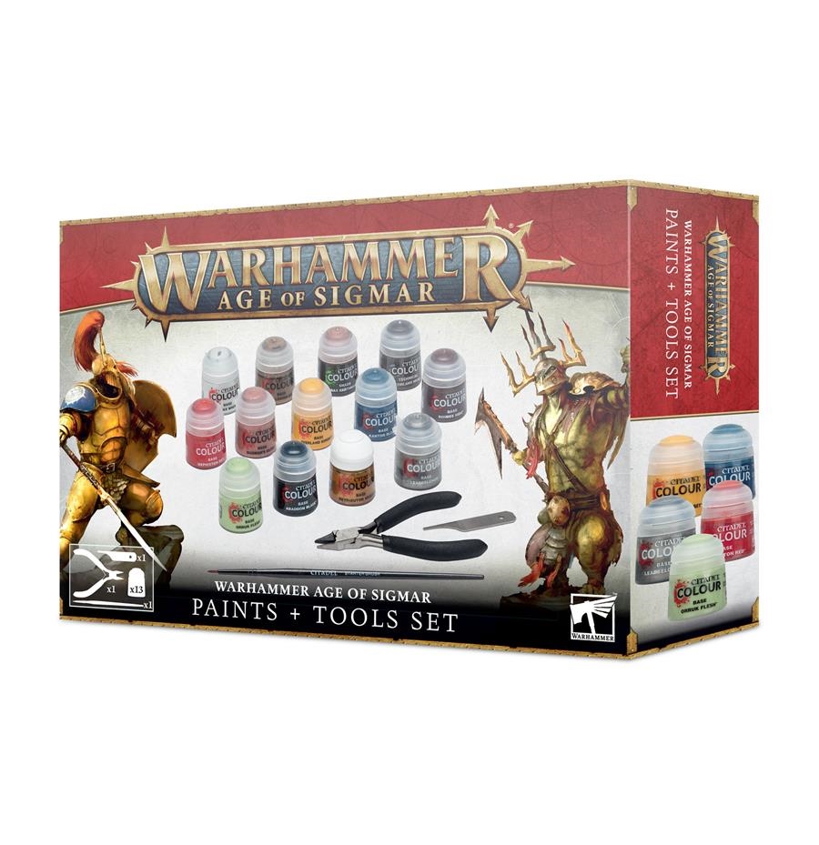 WARHAMMER AGE OF SIGMAR PAINTS+TOOLS | 5011921157471 | GAMES WORKSHOP