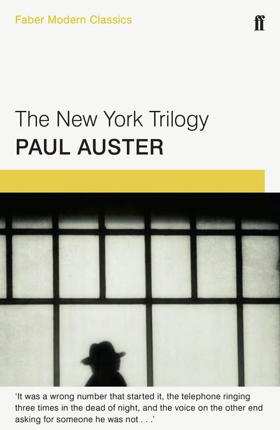 THE NEW YORK TRILOGY | 9780571322800 | PAUL AUSTER