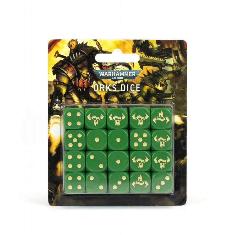 WARHAMMER 40000: ORKS DICE | 5011921143931 | GAMES WORKSHOP