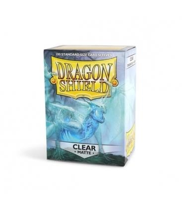 100 SRANDARD SIZE CARD SLEEVES CLEAR MATTE | 5706569110017 | DRAGON SHIELD