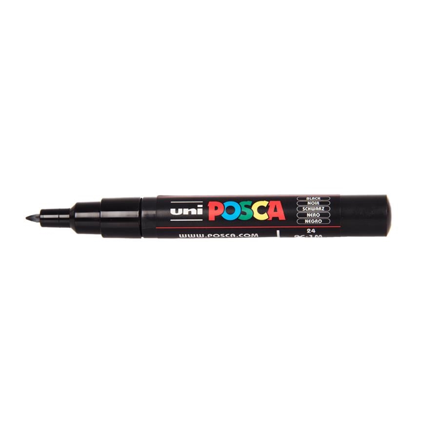 POSCA PC-1M BLACK BULLET SHAPED | 4902778654057 | UNI POSCA