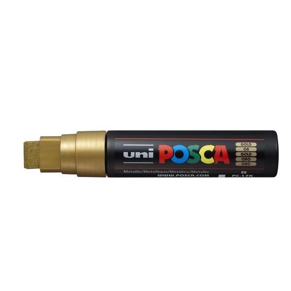 POSCA PC-17K GOLD CHISEL SHAPED | 4902778202296 | UNI POSCA