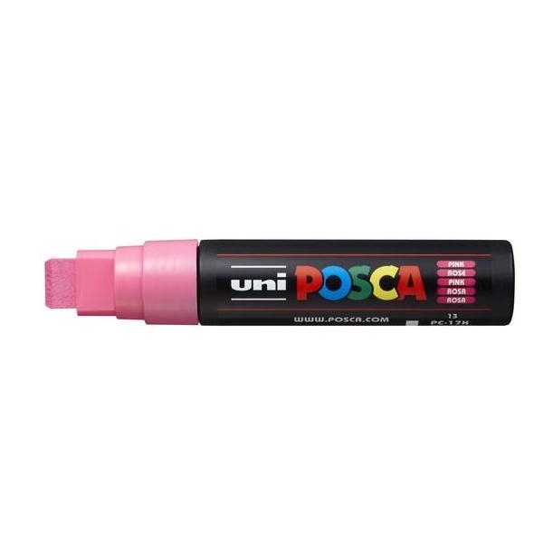 POSCA PC-17K PINK CHISEL SHAPED | 4902778364208 | UNI POSCA