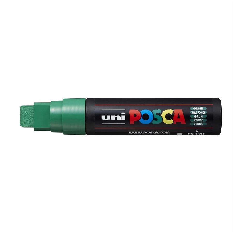 POSCA PC-17K GREEN CHISEL SHAPED | 4902778364185 | UNI POSCA