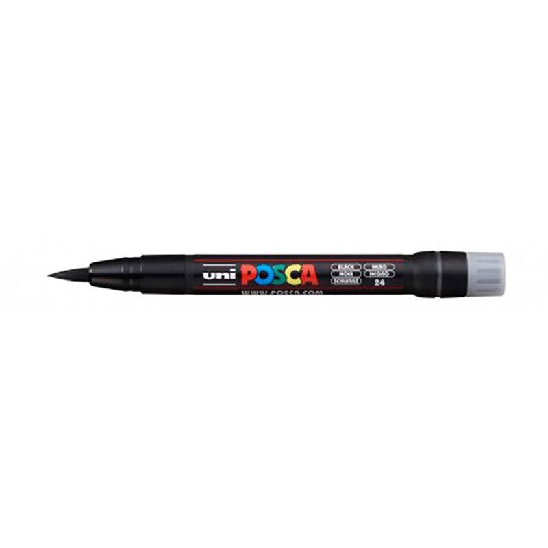 POSCA PCF-350 BLACK BRUSH FREE SIZE | 4902778559802 | UNI POSCA