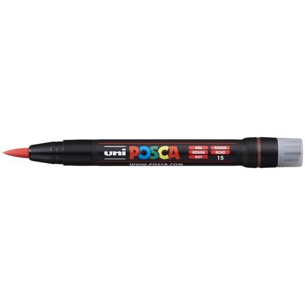 POSCA PCF-350 RED BRUSH FREE SIZE | 4902778559772 | UNI POSCA