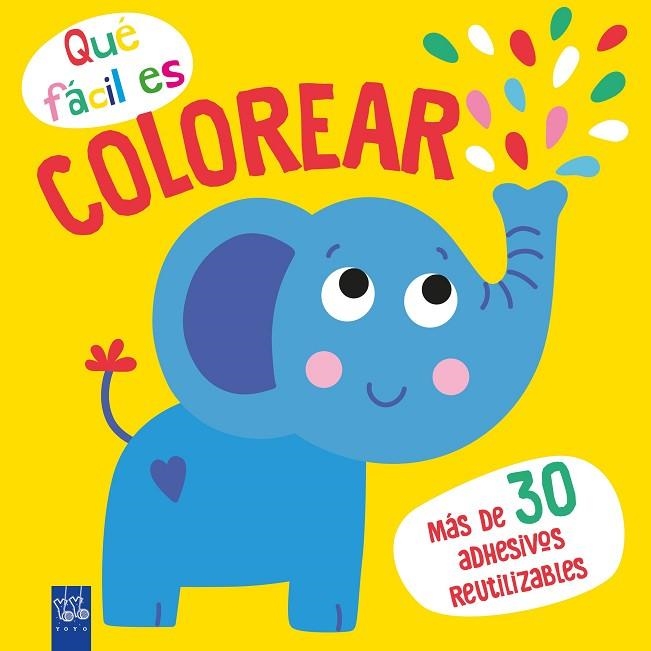 Que facil es colorear Elefante | 9788408249344 | YOYO