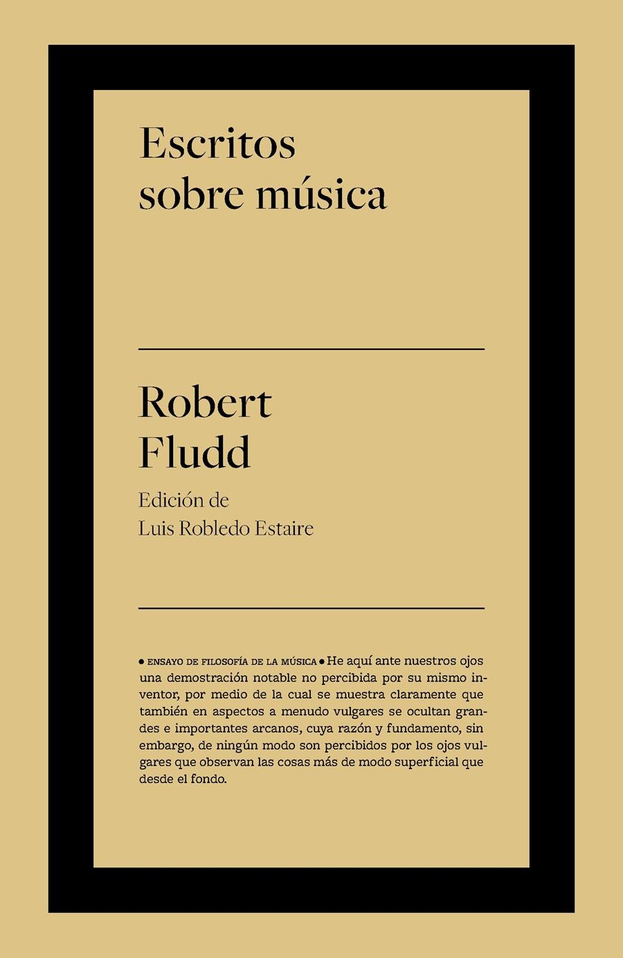 ESCRITOS SOBRE MÚSICA | 9788418546754 | ROBERT FLUDD