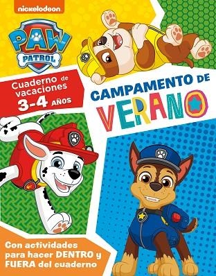 PAW PATROL CUADERNO DE VACACIONES 3-4 AÑOS | 9788448861094 | NICKELODEON