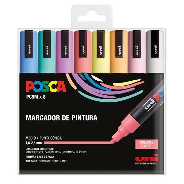 ESTOIG 8 POSCA PASTEL PC5M | 8435009952944 | UNI MITSUBISHI