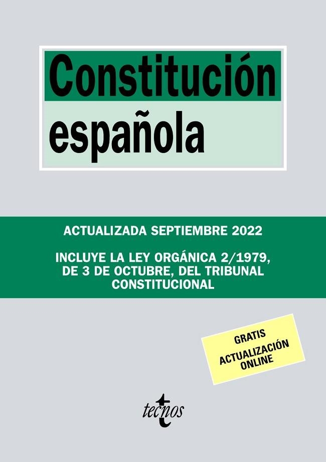 CONSTITUCIÓN ESPAÑOLA | 9788430985661 | EDITORIAL TECNOS