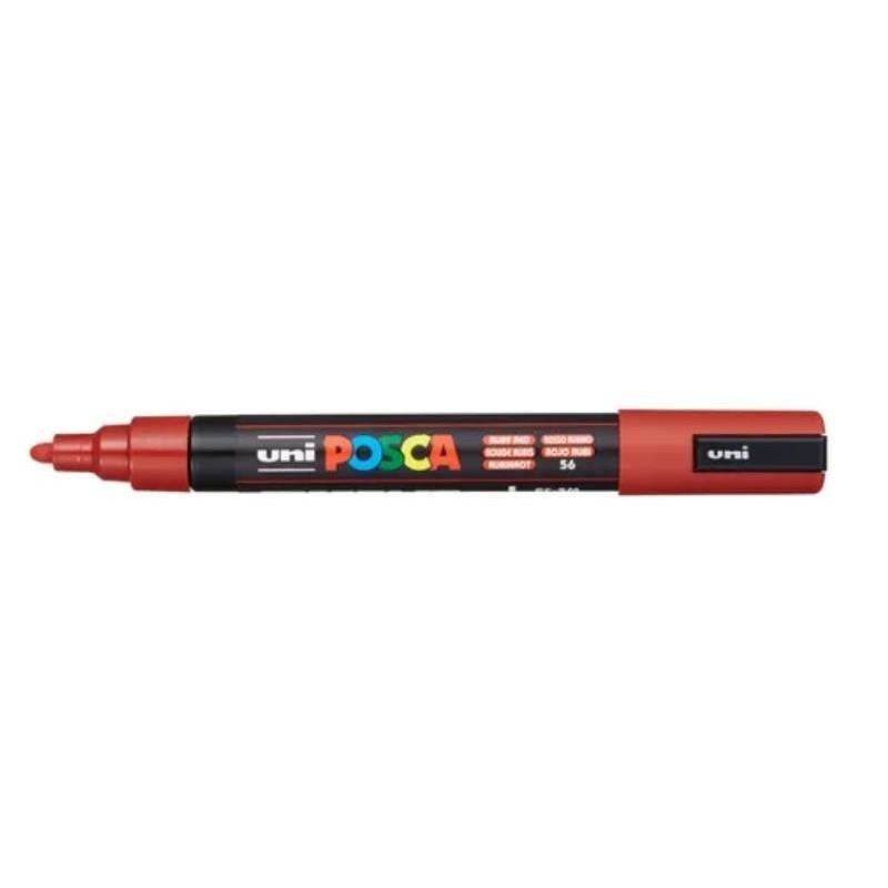 POSCA PC-5M ROJO RUBI BULLET SHAPED | 4902778262542 | UNI POSCA