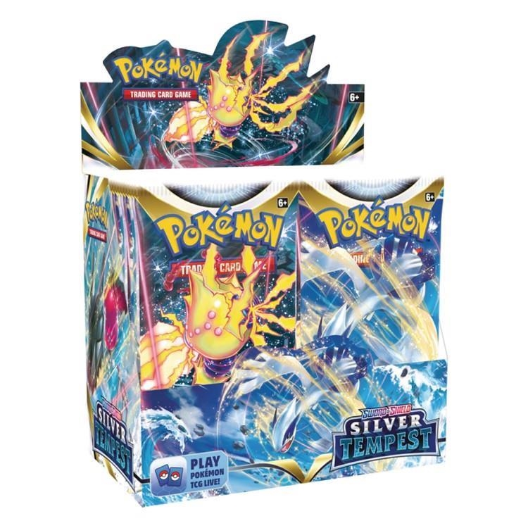 BOX DISPLAY ESPADA Y ESCUDO TEMPESTAD PLATEADA | 820650512858 | THE POKEMON COMPANY