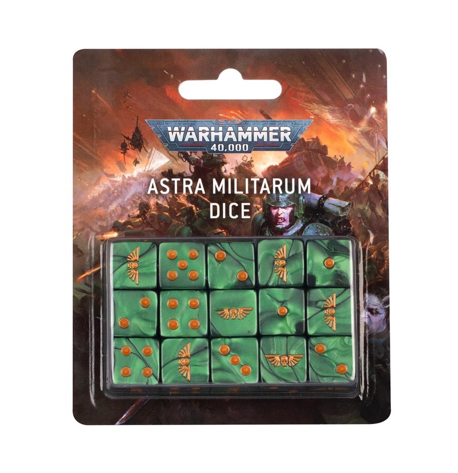 WARHAMMER 40000: ASTRA MILITARUM DICE | 5011921184255 | GAMES WORKSHOP