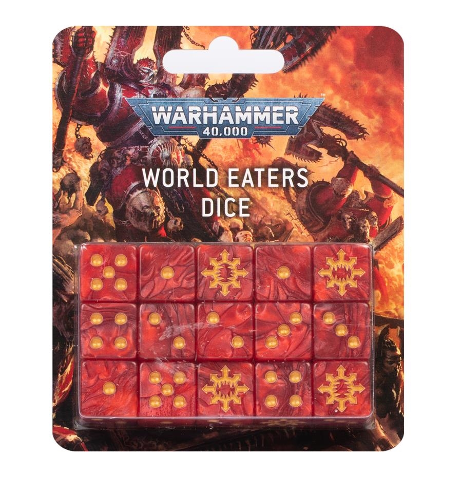 WARHAMMER 40000: WORLD EATERS DICE | 5011921184279 | GAMES WORKSHOP