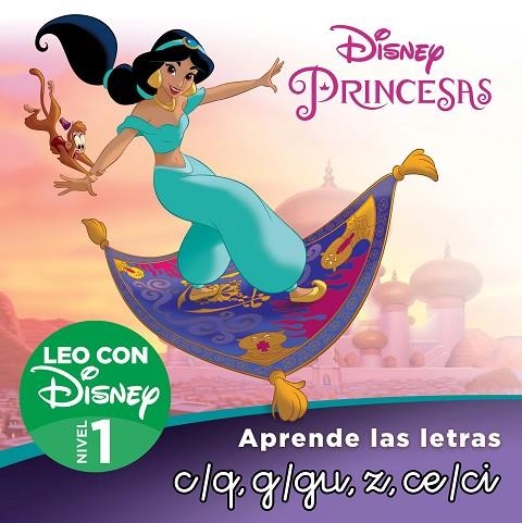 PRINCESAS DISNEY JASMIN APRENDE LAS LETRAS C/Q,G/GU,CE,CI,Z | 9788418039805 | DISNEY