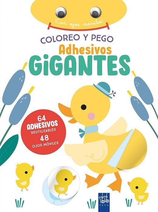 Coloreo y pego adhesivos gigantes Pato | 9788408266396 | YOYO