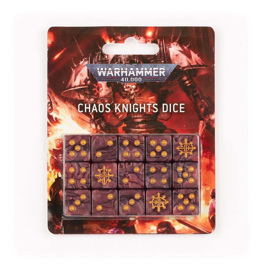 WARHAMMER 40000: CHAOS KNIGHTS DICE | 5011921077458 | GAMES WORKSHOP