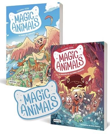 PACK MAGIC ANIMALS 01 & 02 + PARCHE | 9788408273677 | SUSANNA ISERN & CARLES DALMAU