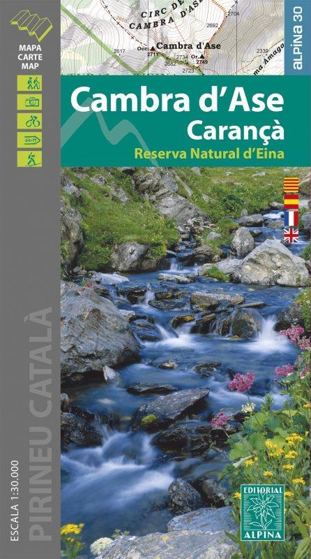 MAPA CAMBRA D'ASE CARANÇA RESERVA NATURAL D'EINA ESCALA 1:30.000 | 9788480909693 | VVAA