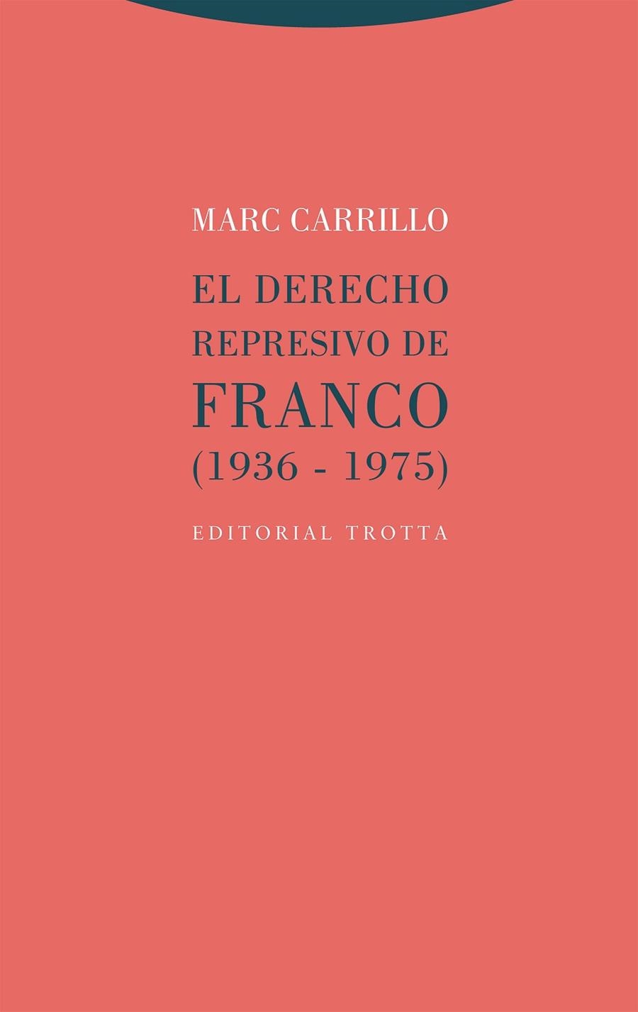 EL DERECHO REPRESIVO DE FRANCO (1936-1975) | 9788413641034 | MARC CARRILLO