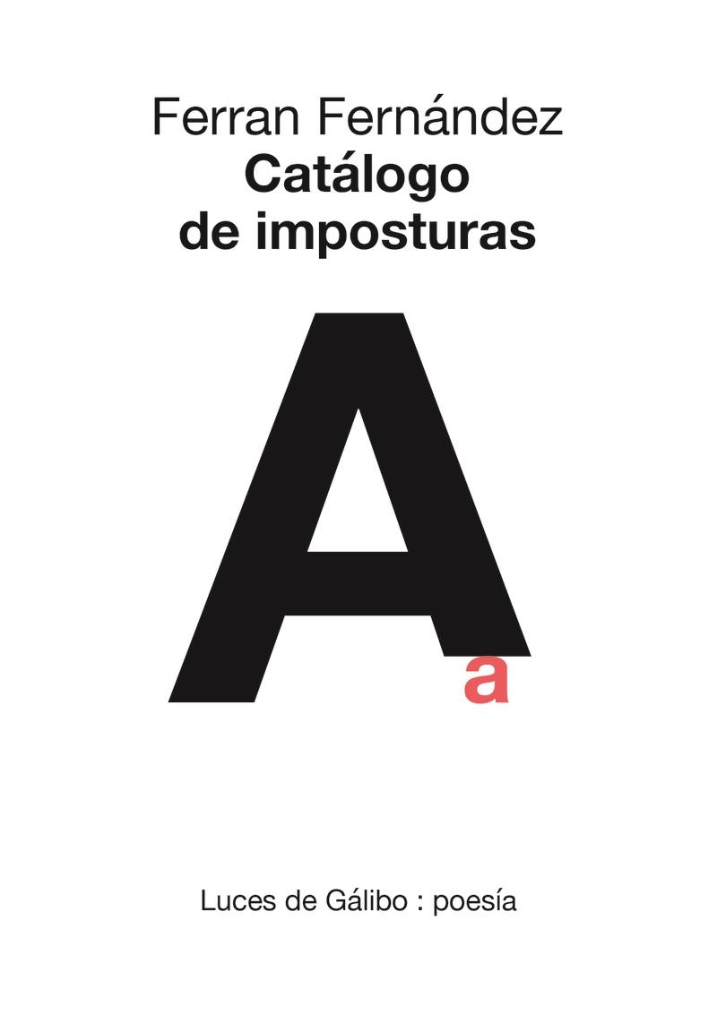 CATÁLOGO DE IMPOSTURAS | 9788415117902 | FERRAN FERNANDEZ