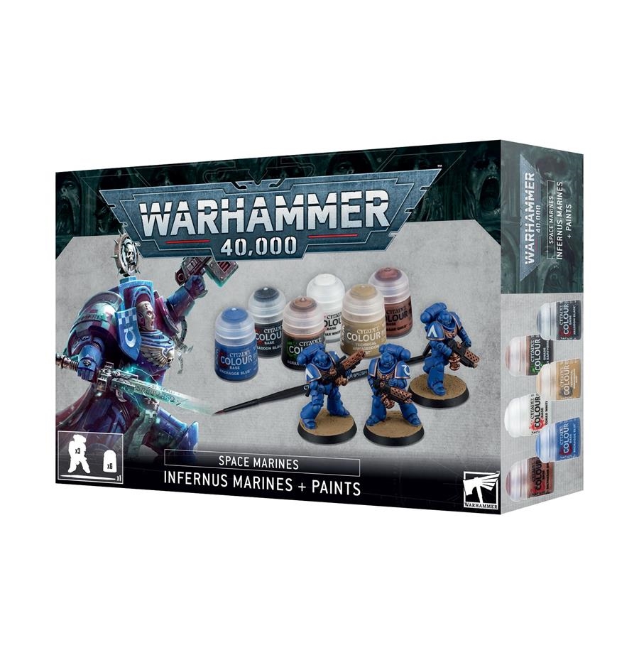 WARHAMMER 40,000 SPACE MARINES INFERNUS MARINES + PAINTS | 5011921196876 | GAMES WORKSHOP