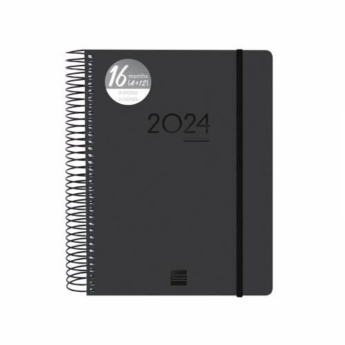 AGENDA 2024 DP DIN A6 ESPIRAL NEGRE | 8422952359555 | FINOCAM