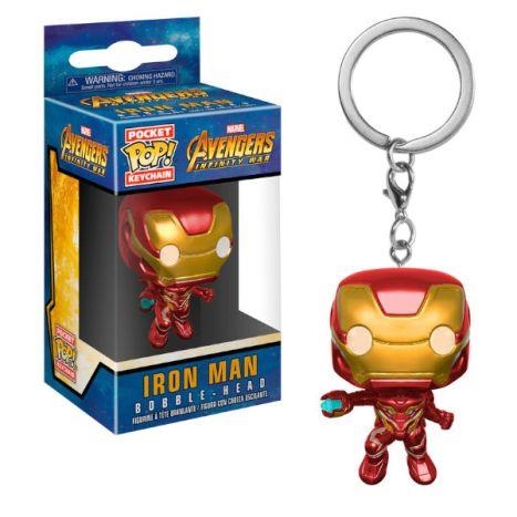 LLAVERO CABEZON MOVIL IRON MAN | 889698273039 | POKET POP KEYCHAIN