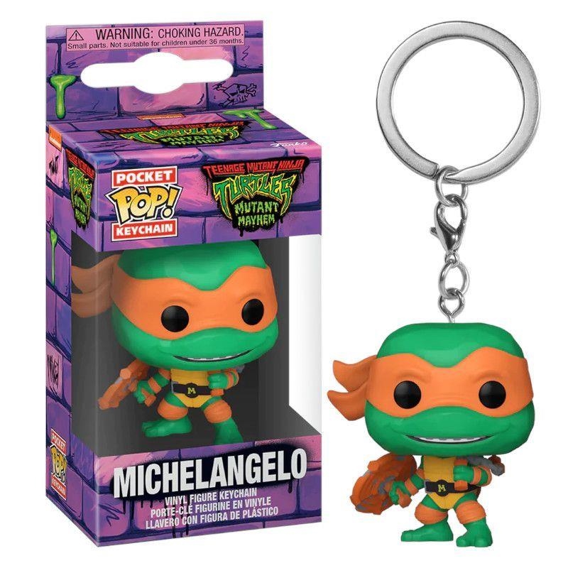 MICHELANGELO LLAVERO CON FIGURA DE PLASTICO | 889698723305 | POKET POP KEYCHAIN