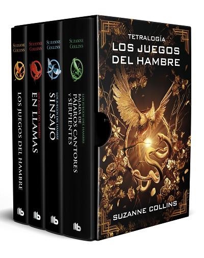 Los juegos del hambre & En llamas & Sinsajo & Balada de pájaros cantores y serpientes | 9788413148175 | SUZANNE COLLINS