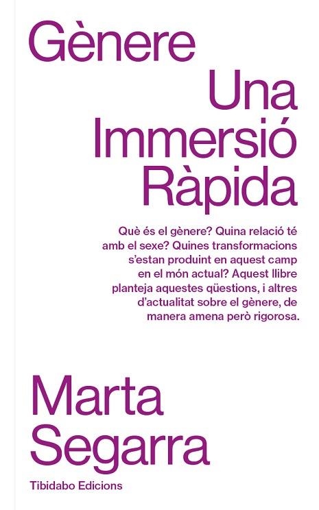 GÈNERE UNA IMMERSIO RAPIDA | 9788419683649 | MARTA SEGARRA