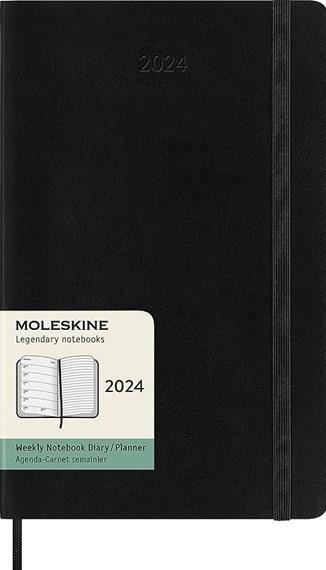 AGENDA 2024 SV LARGE NEGRE | 8056598856668 | MOLESKINE