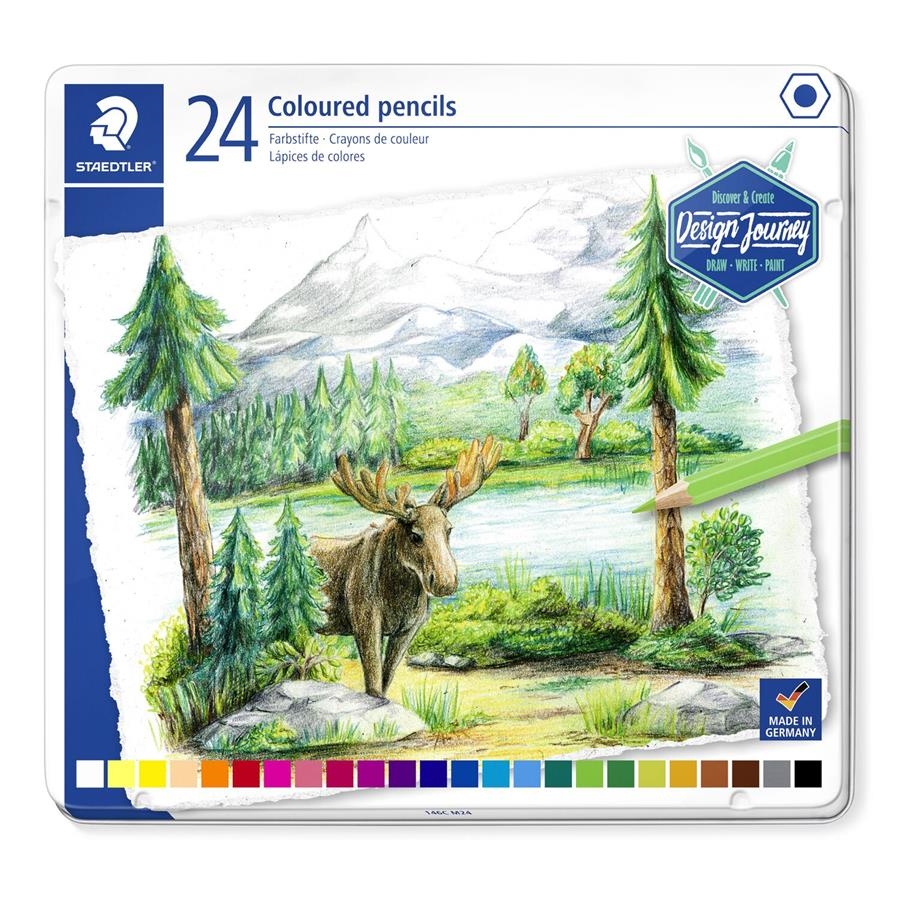 CAIXA METAL·LICA 24 LLAPIS DE COLORS | 4007817055076 | STAEDTLER