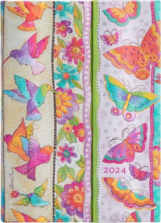 AGENDA 2024 DP MIDI HUMMINGBIRDS & FLUTTERBYES | 9781439708101 | PAPERBLANKS