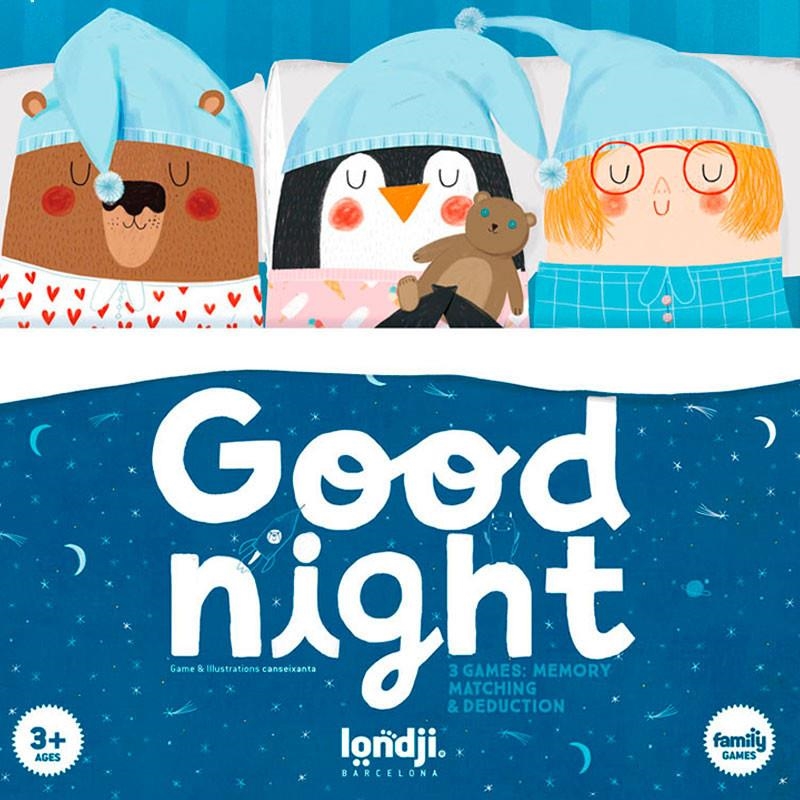 GOOD NIGHT 3 GAMES MEMORY MATCHING DEDUCTION | 8436580427319 | LONDJI & CANSEIXANTA