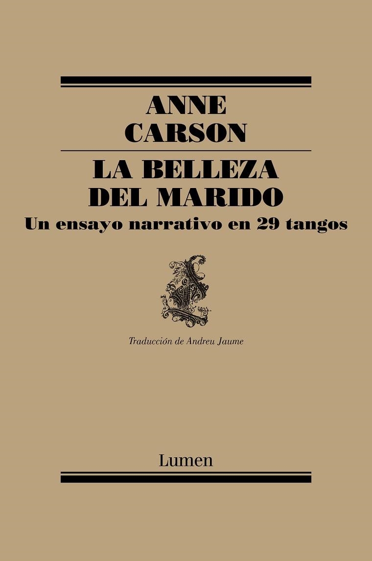 LA BELLEZA DEL MARIDO | 9788426407184 | ANNE CARSON