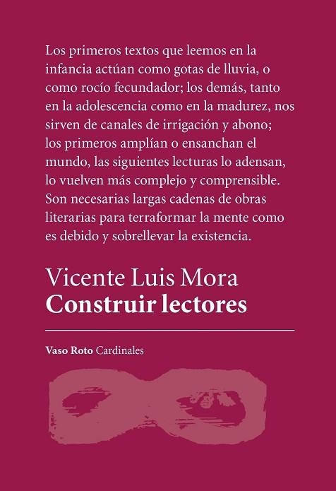 Construir lectores | 9788419693709 | VICENTE LUIS MORA