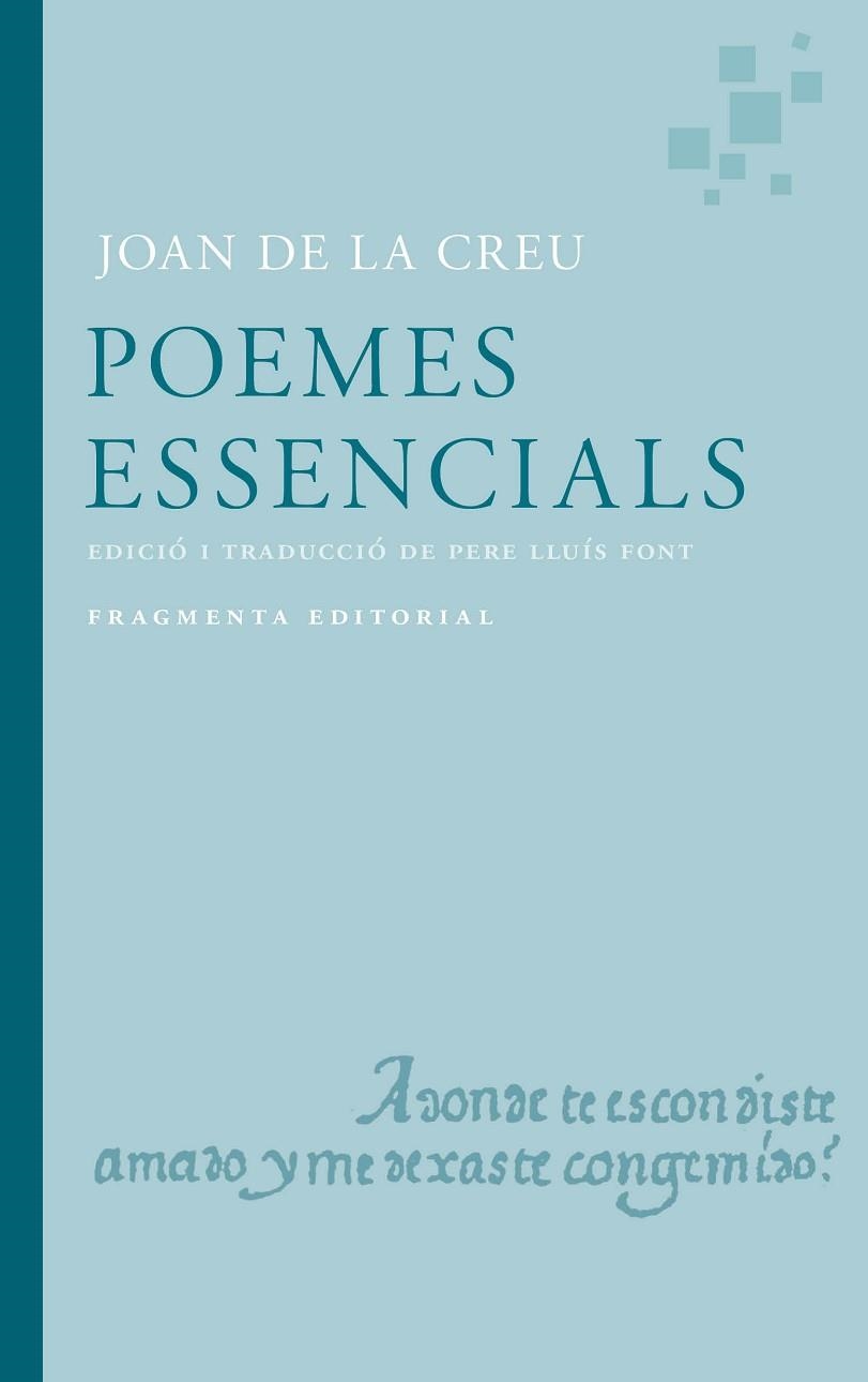 Poemes essencials | 9791387548032 | Joan De la Creu