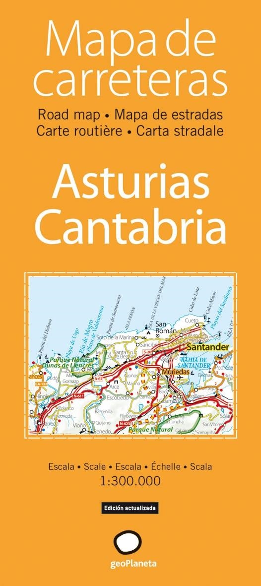 MAPA DE CARRETERAS ASTURIAS CANTABRIA | 9788408077855 | AA. VV.