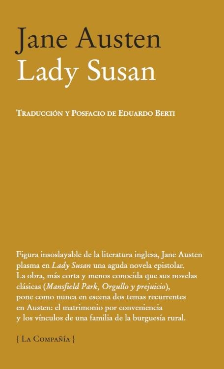 LADY SUSAN | 9788483930687 | JANE AUSTEN