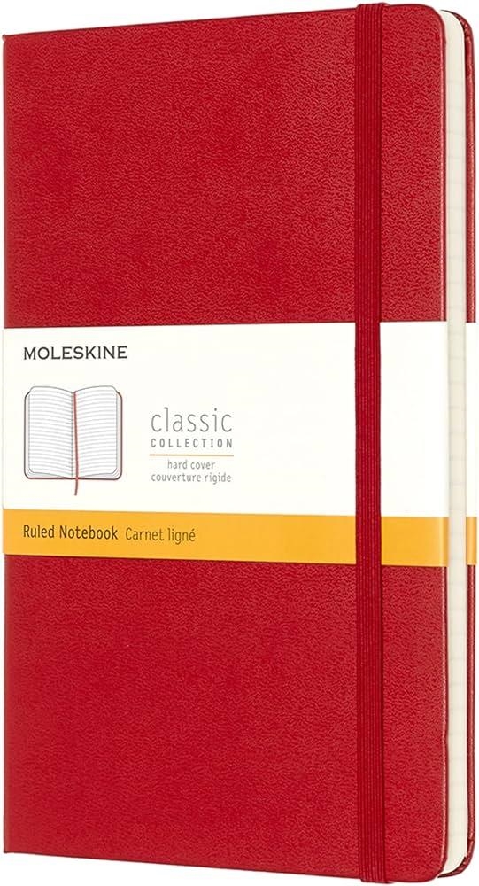 LLIBRETA TAPA RATLLADA LLISA LARGE VERMELL | 9788862930048 | MOLESKINE